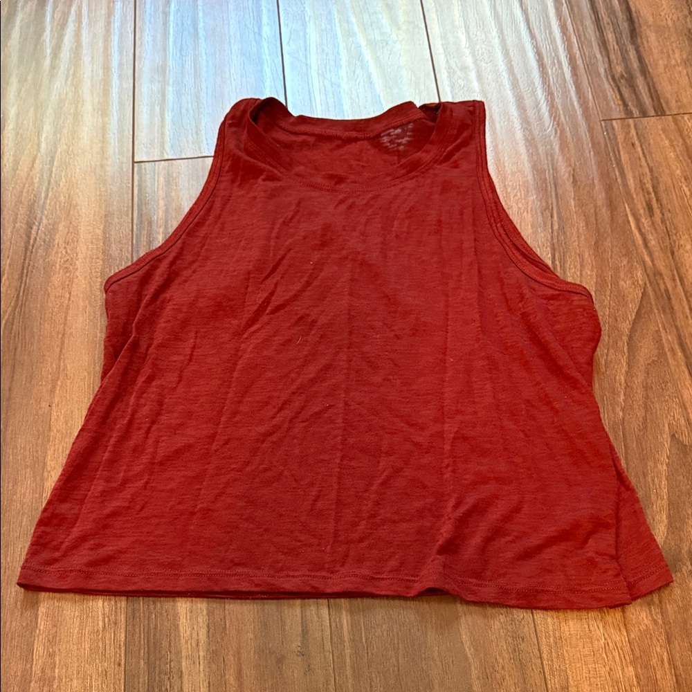 Women's Red Sleeveless Top